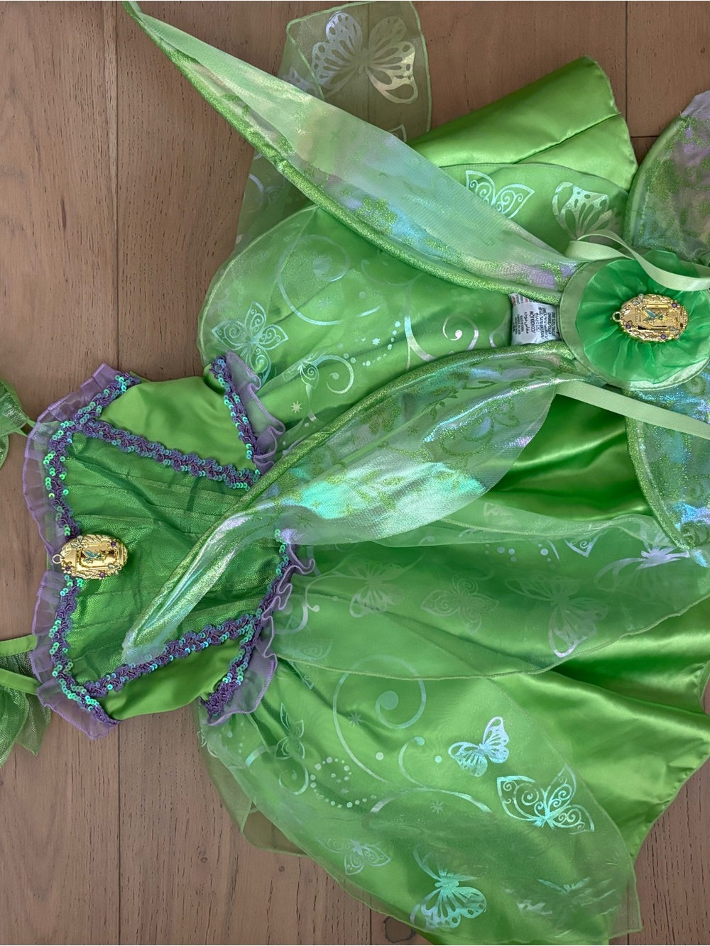 Tinkerbell costume and wings add-on from Disneyland’s Bibbidi Bibbidi boutique